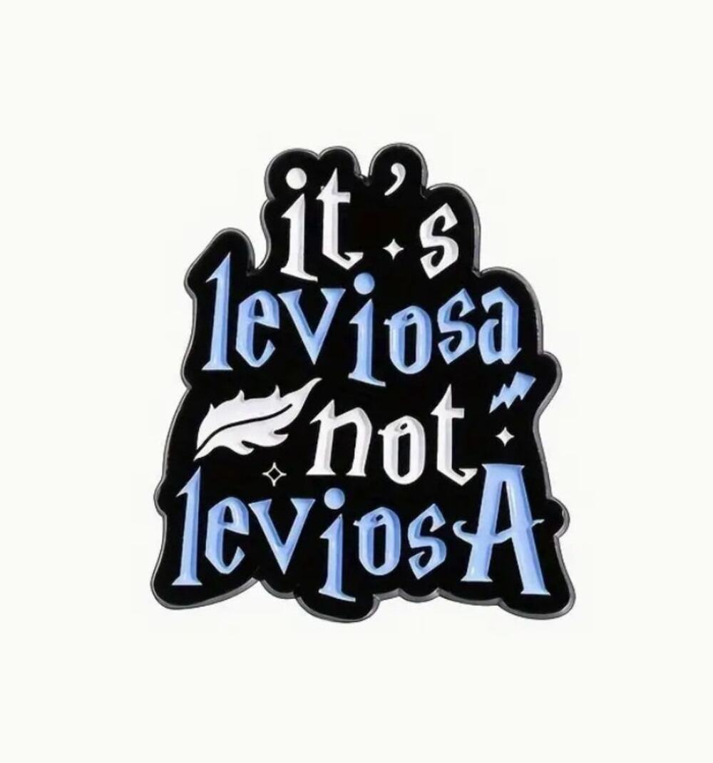 Harry Potter It's Leviosa Not LeviosA Spell Enamel Pin 105-3